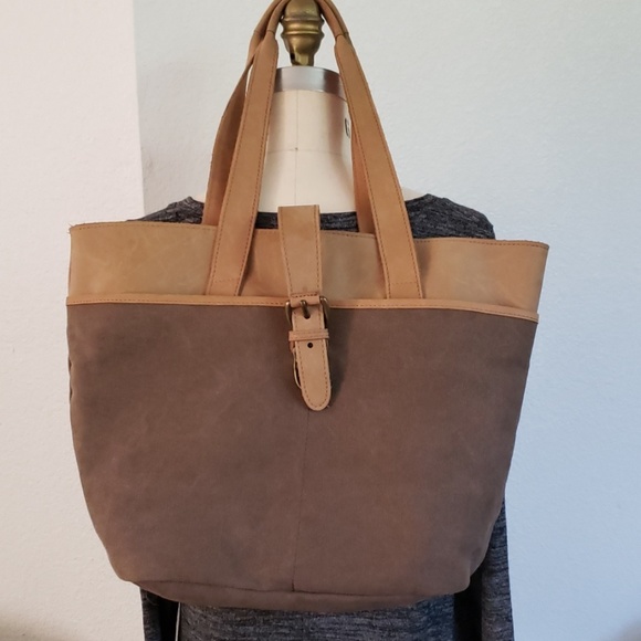 ll bean leather tote vintage